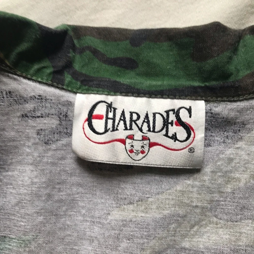 CHARADES Sexy Army Dress, Mini Camo Dress Costume Cosplay, Camouflage, M - Picture 7 of 11